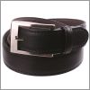 Black leather belt and grey reverse 