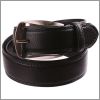 Ceinture en cuir grain� noire