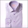 Chemise � petits carreaux mauves et blancs