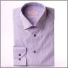 Chemise mauve � fines rayures violettes