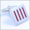 Carr� � bandes rouges