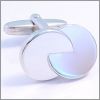 Cufflinks with two enclosed circles