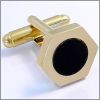 Hexagone dor� et centre noir