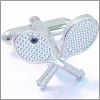 Tennis racket cufflinks