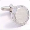 Rond � vis avec centre sur�lev� bross�