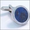 Rond argent� � vis avec un centre en sodalithe
