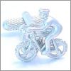 Cyclist cufflinks
