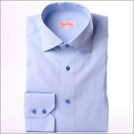 Blue slim fit shirt