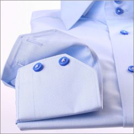 Blue slim fit shirt