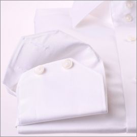 Chemise blanche tissu gabardine