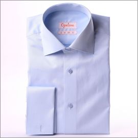 Light blue french cuff shirt
