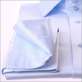 Light blue french cuff shirt
