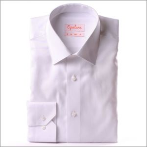 White twill classic collar shirt