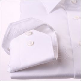 Chemise blanche tissu twill