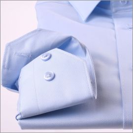 Chemise bleu clair tissu twill