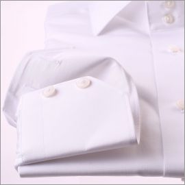 Chemise blanche tissu popeline