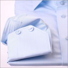 Chemise bleu clair tissu gabardine