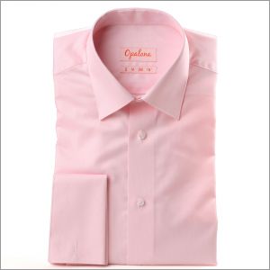 Gabardina tejido con puños de la camisa de color rosa