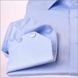 Chemise bleu clair tissu twill