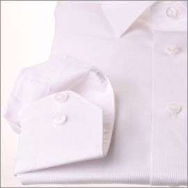 Chemise blanche tissu Pin point