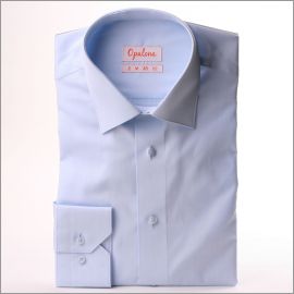 Light blue poplin shirt