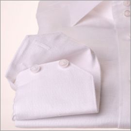 camisa de lino blanco