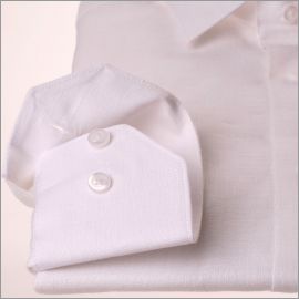 camisa de lino blanco