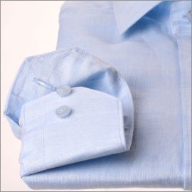 Chemise bleu ciel en lin