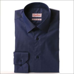 Chemise garbardine bleu jeans