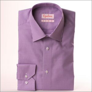 Purple checkered shirt