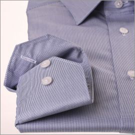 Camisa de gabardina azul oscuro