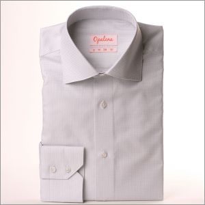 Camisa a cuadros gris