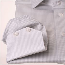 Grey checkered shirt
