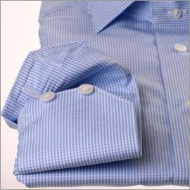 Light blue gingham shirt