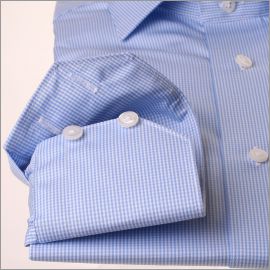 Blaues Gingham-Hemd