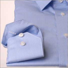 Camisa a cuadros azul