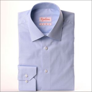 Light blue woven pattern shirt