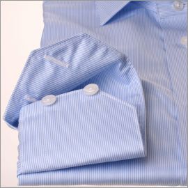 Thin blue striped shirt