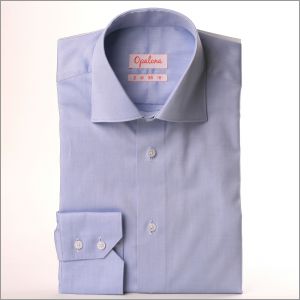 Chemise fin oxford bleu gris