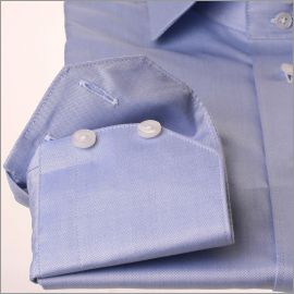 Chemise fin oxford bleu gris