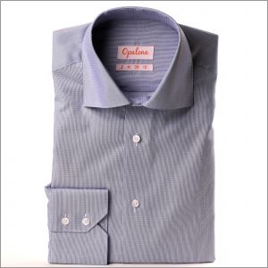 Camisa de gabardina azul oscuro