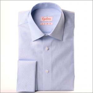 Light blue and white natté shirt