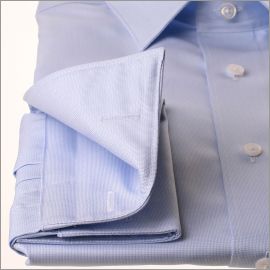 Light blue and white natté shirt