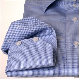 Blue houndstooth shirt