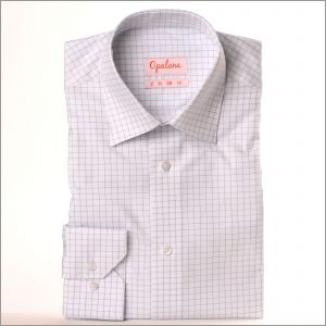 Camisa a cuadros celeste