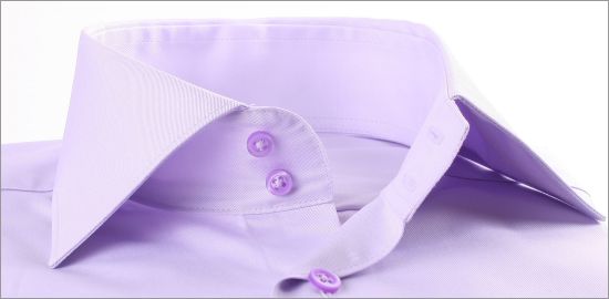 Chemise mauve à poignets mousquetaires