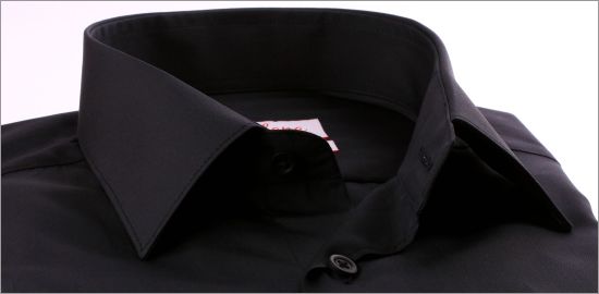 Black poplin shirt