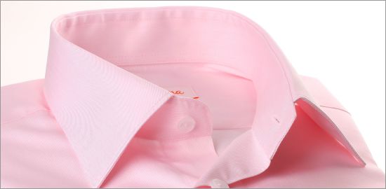 Pink gabardine overhemd