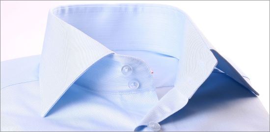Chemise bleu clair tissu gabardine