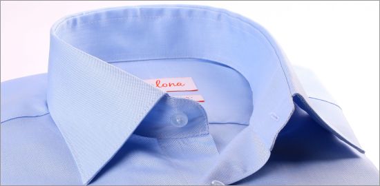 Light blue pinpoint shirt